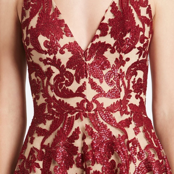 NWOT Dress the Population Blair Fit and Flare Midi Dress - Picture 2 of 8